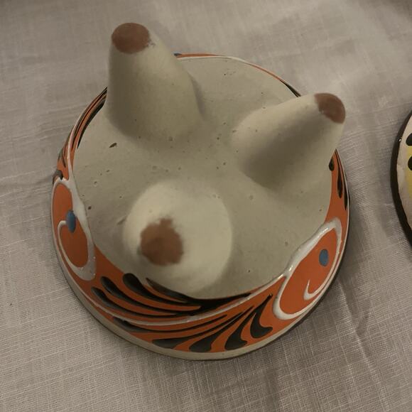 Handmade HandPainted Earthenware molcajete Sandy Texturre Pottery bowls - Picture 6 of 11